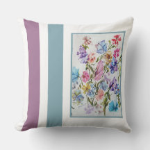 Whimissiskt vattenfärgblommor och fjärilar