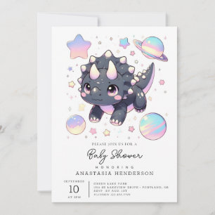 Whimistic Majestic Dinosaur Baby Shower Inbjudningar