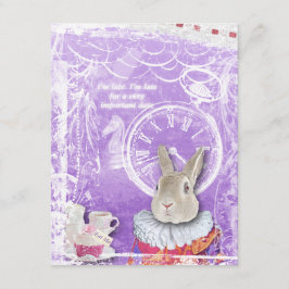 Whimistisk Alice i Wonderland Collage Baby Shower Inbjudningar
