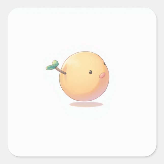 Whimistisk bedövningssymbol fyrkantigt klistermärke (Framsida)