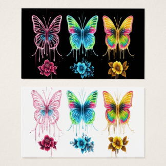 Whimistisk fjärilssymfoni: Vibrant Färg Visitkort