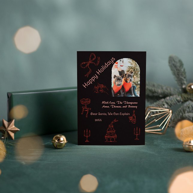 Whimistisk, handskriven jul kort (Skapare uppladdad)