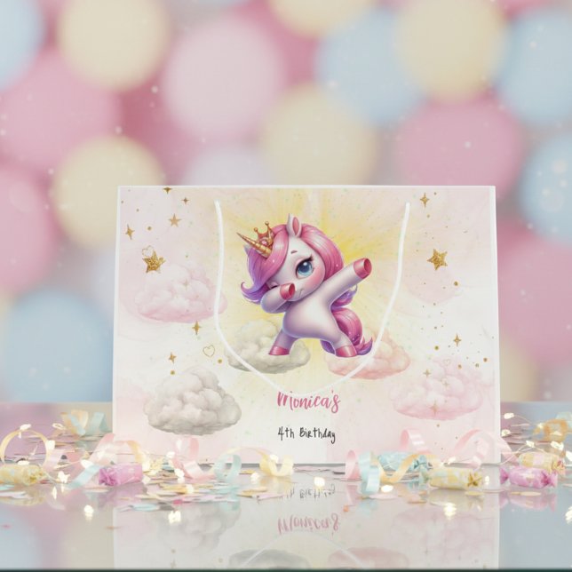 Whimistisk magisk rosa dabbing Unicorn barns födel (Skapare uppladdad)