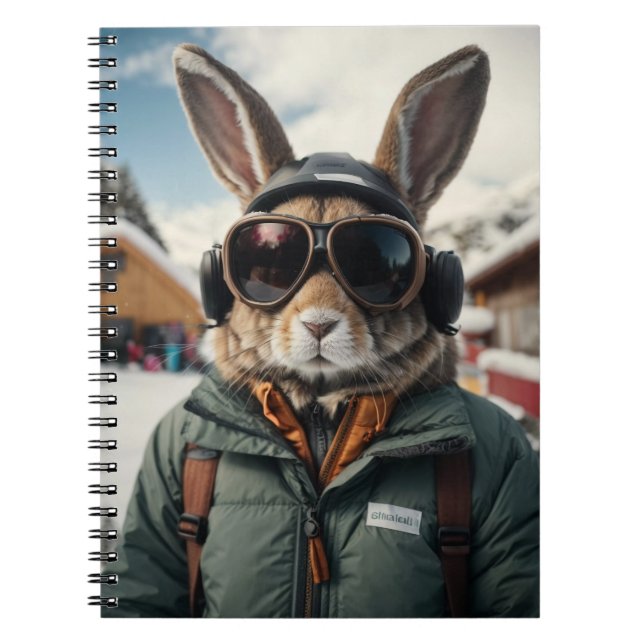 Whimistisk snurrande Bunny Anteckningsbok (Framsidan)
