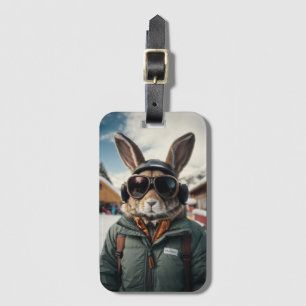 Whimistisk snurrande Bunny Bagagebricka