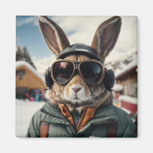 Whimistisk snurrande Bunny Magnet