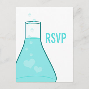 Whimsiaker OSA Postcard, Aqua Inbjudan Vykort