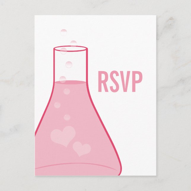 Whimsiaker OSA Postcard, Rosa Inbjudan Vykort (Framsida)