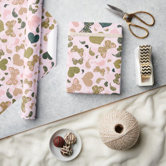 Whimsially Romantic Presentpapper (Hantverk)