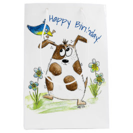 Whimsic Spoted Hund med Bird