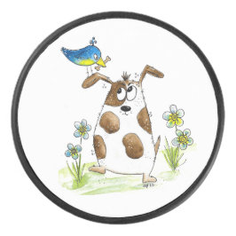 Whimsic Spoted Hund med Bird