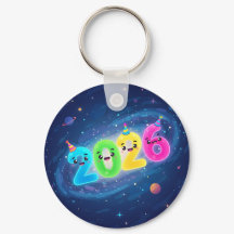 Whimsical 2026 Galaxy Party Dubbla-Sided