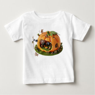 Whimsical 3D Pumpahus med Miniatyr Apor T Shirt