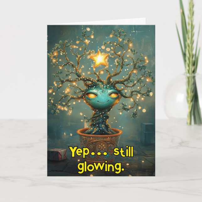 *~* Whimsical 40 Glow Funny Magic jul AP97 Tack Kort (Framsida)