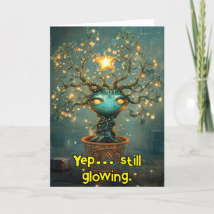*~* Whimsical 40 Glow Funny Magic jul AP97 Tack Kort