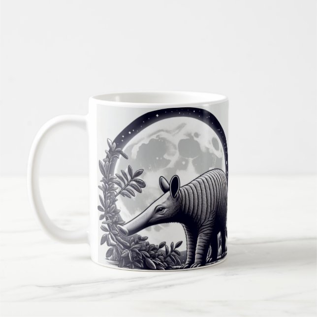 Whimsical Aardvark Mugg för Djur älskare (Vänster)
