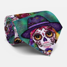 Whimsical Abstract Floral Hippie Sugar Skull Slips