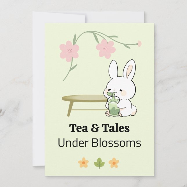 Whimsical Afternoon invitation Inbjudningar (Framsida)