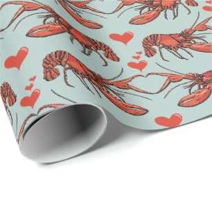 Whimsical Anka Egg Blue Du är min lobbare Presentpapper