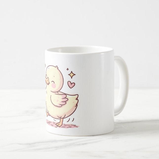 Whimsical anka med lekfull charm kaffemugg (Framsida höger)