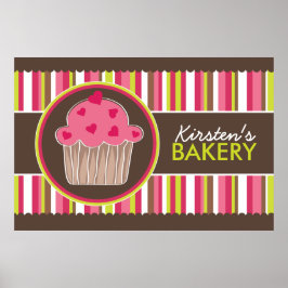 Whimsical Anpassningsbar Bakery Poster