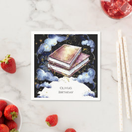 Whimsical Anpassningsbar Magic Storybook Birthday Pappersservett