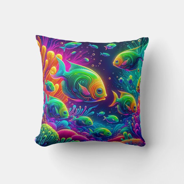 "Whimsical Aquatic Ballet" Kudde (Framsida)