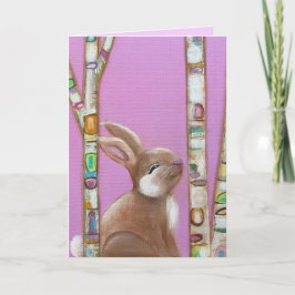 Whimsical Art Bunny 2 Card Kort