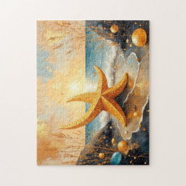 whimsical art starfish painting pussel