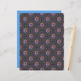 Whimsical Astrology Mandala Art Deco Fläkt