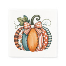 Whimsical Autumn Accent with Gingham Bow