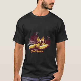Whimsical Autumn Rubber Duck Illustration Graphic T Shirt