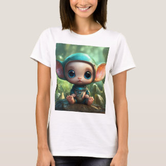 Whimsical Baby Alien – En Surreal Drömlandsbild av T Shirt