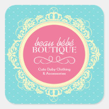 Whimsical Baby Boutique Stickers