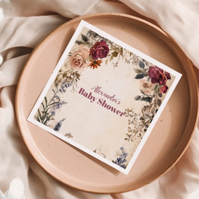 Whimsical Baby i Bloom Wildblomma Pappersservett (Skapare uppladdad)