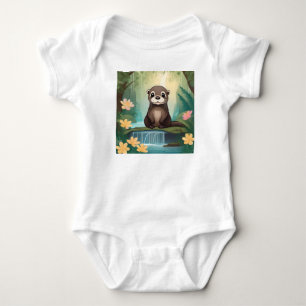 Whimsical Baby Otter T Shirt