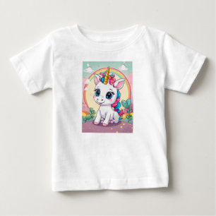 Whimsical Baby Unicorn Äventyr eller Tiny Unicor T Shirt