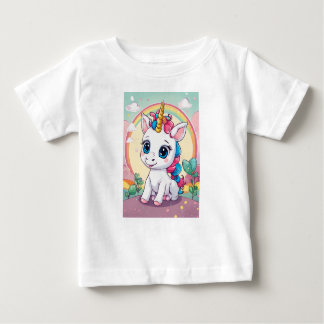 Whimsical Baby Unicorn Äventyr eller Tiny Unicor T Shirt
