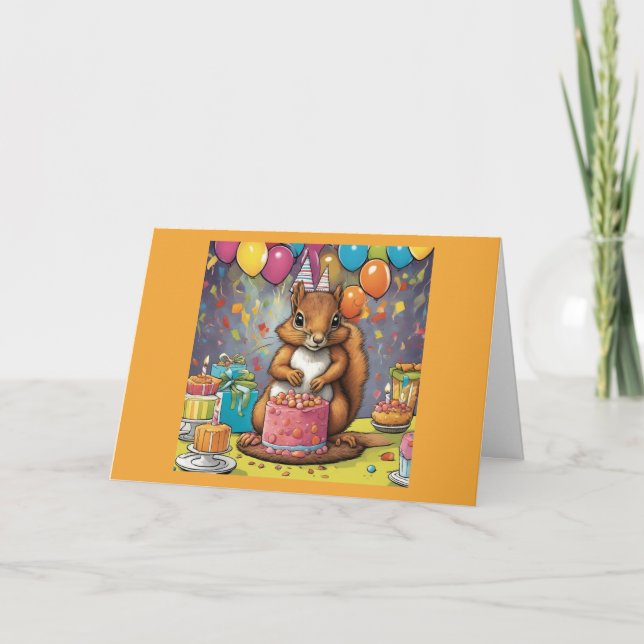 Whimsical babyskydd glad födelsedag kort (Framsida)
