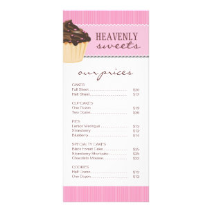 Whimsical Bakery-rackkort Reklamkort