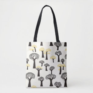 Whimsical Baobab-trädsmönster Tygkasse