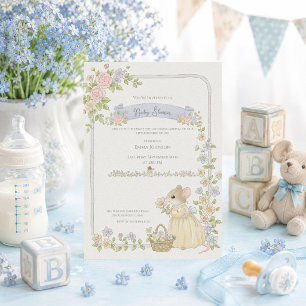 Whimsical Barnkalas Möss Barnkalas Inbjudningar