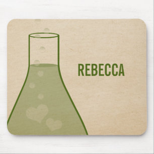 Whimsical Beaker Mousepad, Grönt Musmatta