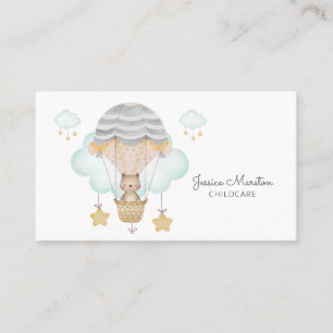 Whimsical Bear Childcare Affärskort Visitkort