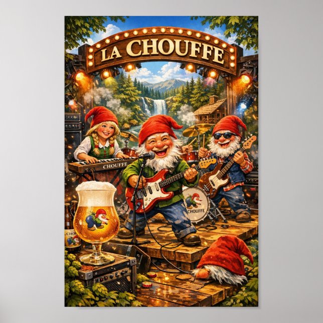 Whimsical belgisk ölband Bash-affisch Poster (Framsidan)