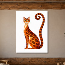 Whimsical Bengalisk katt 