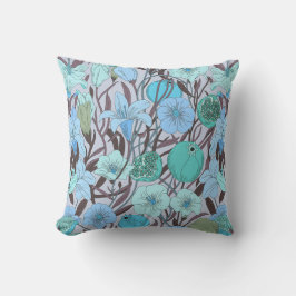 Whimsical Bible Flowers – Doodle Pattern Kudde