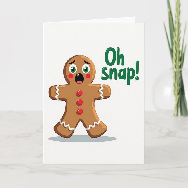 Whimsical Biscuit Julkort Kort (Framsida)