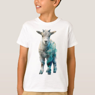 Whimsical Blå Akvarell Getter Barn T Shirt