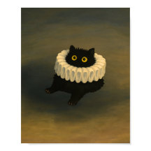 Whimsical Black Cat Ghibli Stil Poster